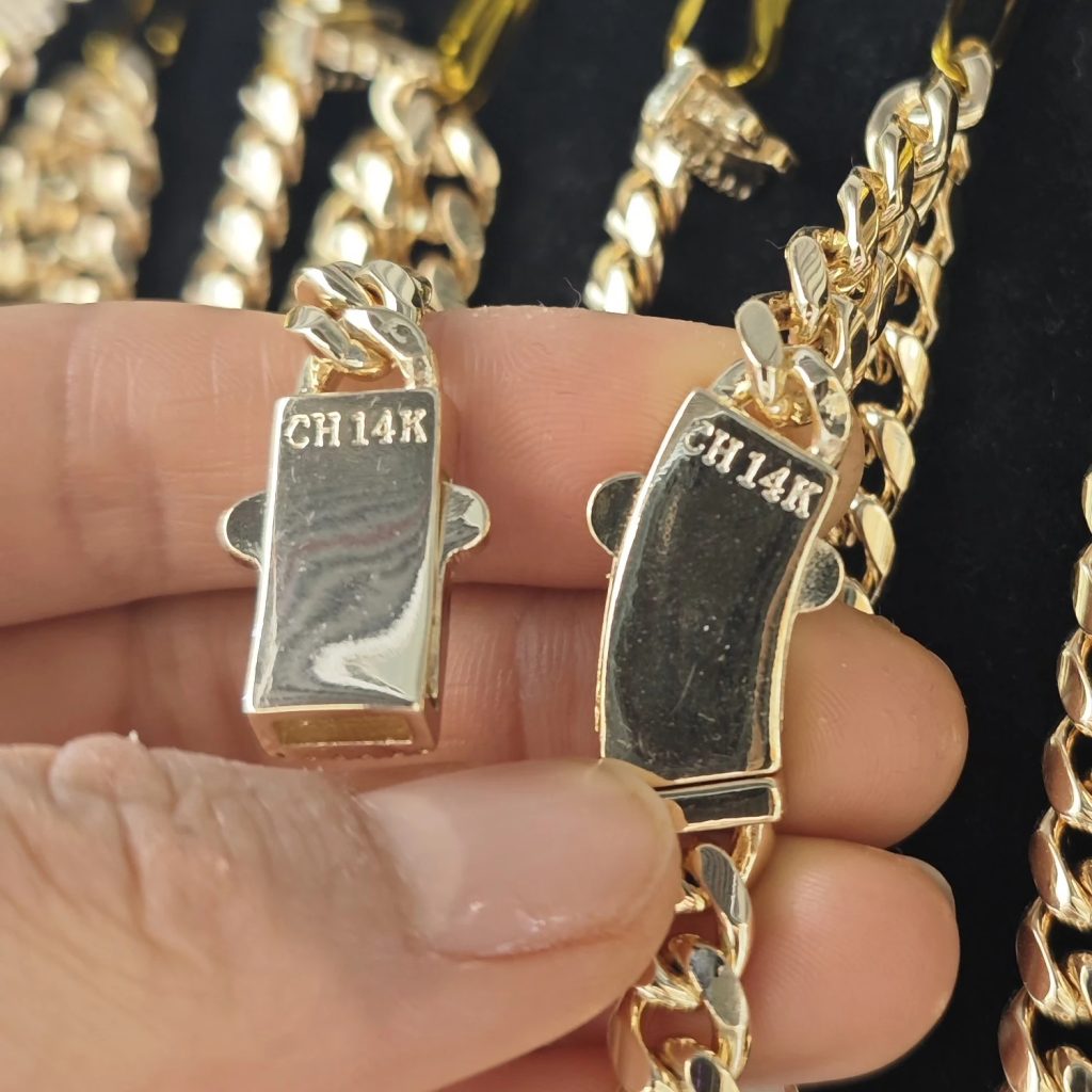 14k fashion men's and women's chains 4n6n8n10n12n14n16n trendy punk jewelry (10)