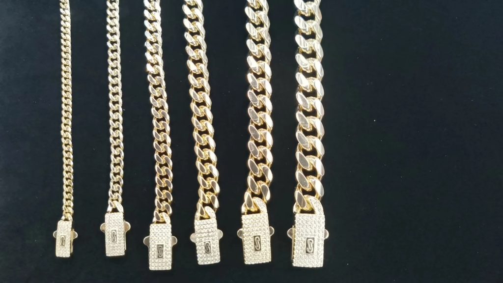 14k fashion men's and women's chains 4n6n8n10n12n14n16n trendy punk jewelry (5)