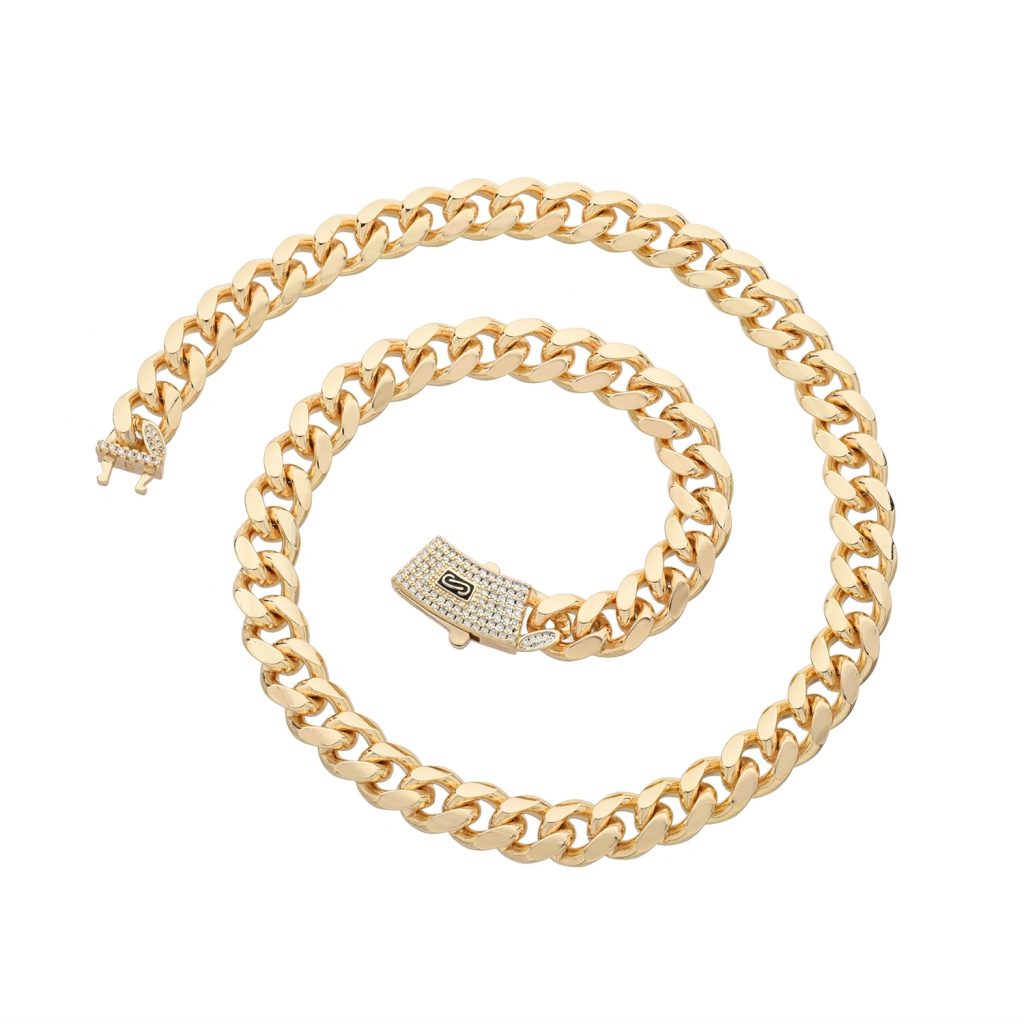 14k fashion men's and women's chains 4n6n8n10n12n14n16n trendy punk jewelry (8)